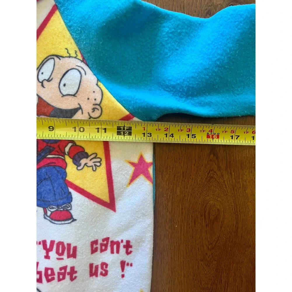 Vintage 1998 Rugrats Fleece Pajama Jumpsuit Romper Kids Size 6 Tommy Chuckie